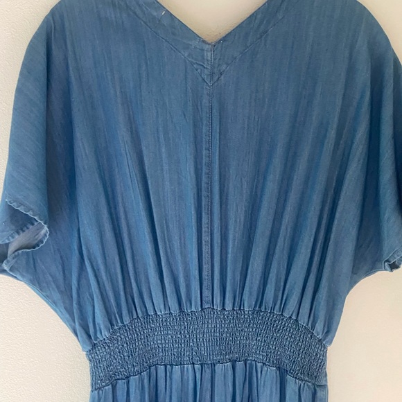 Anthropologie Denim by Ellison Wide Legged Chambray Jumpsuit - Picture 4 of 7